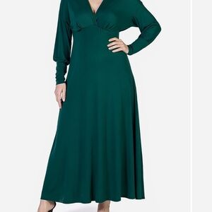Maternity Long-sleeved Maxi Dress
